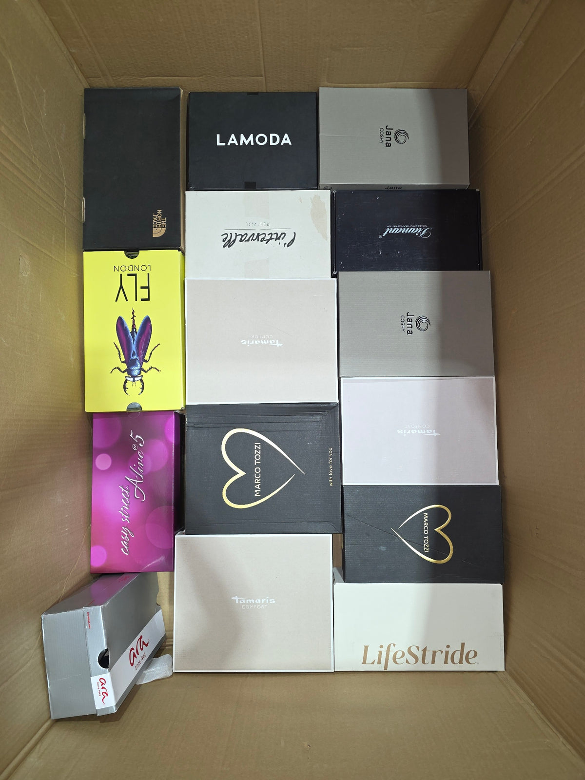 100 Paar Markenschuhe Palette | Nike, adidas, Reebok, Tamaris | B2B Händlerposten (Neuware)