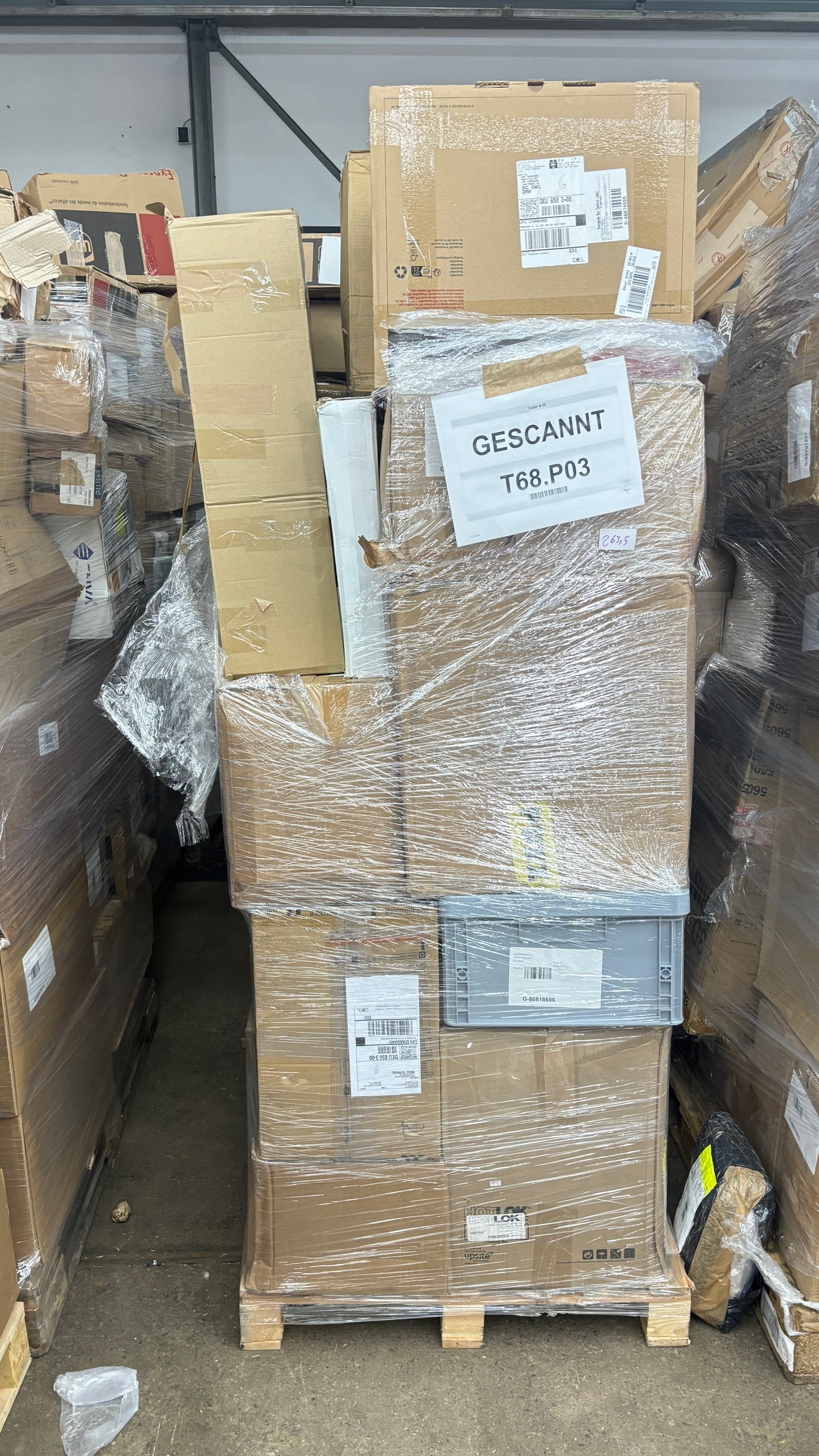 1x Palette mit unzustellbaren Secret Boxen von einem großen Postdienstleister + GRATIS Versand (innerhalb DE) 263,5kg