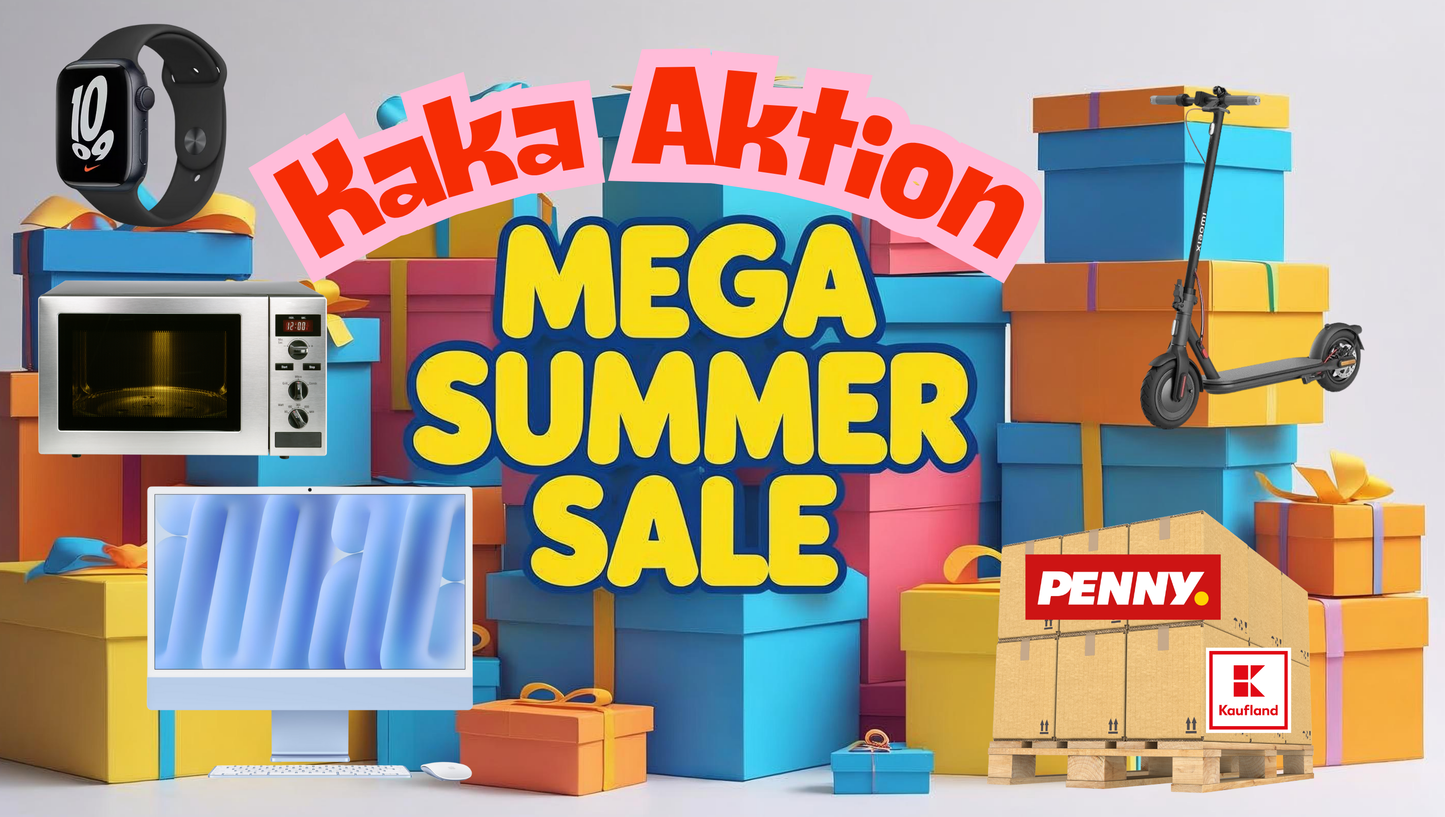 Summer KackaBox 💩 Aktion – 50 Boxen - 5 Gewinner Platz 1 Discounter Palette