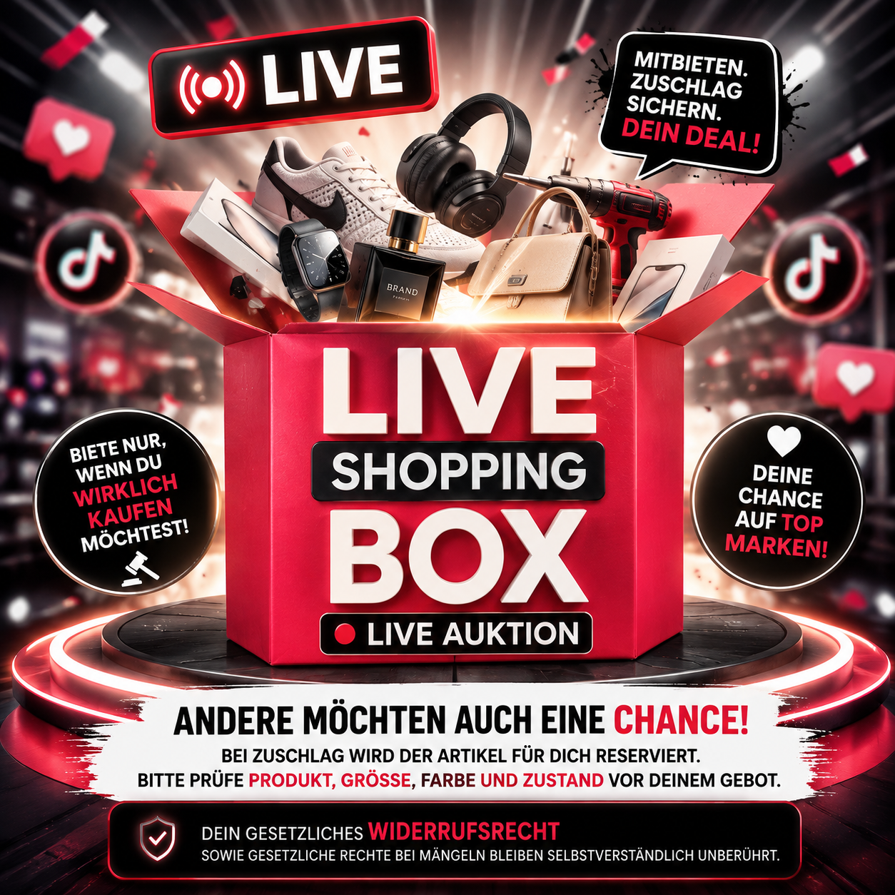Live Shopping Box (KEIN STORNO BEI AUKTIONEN)