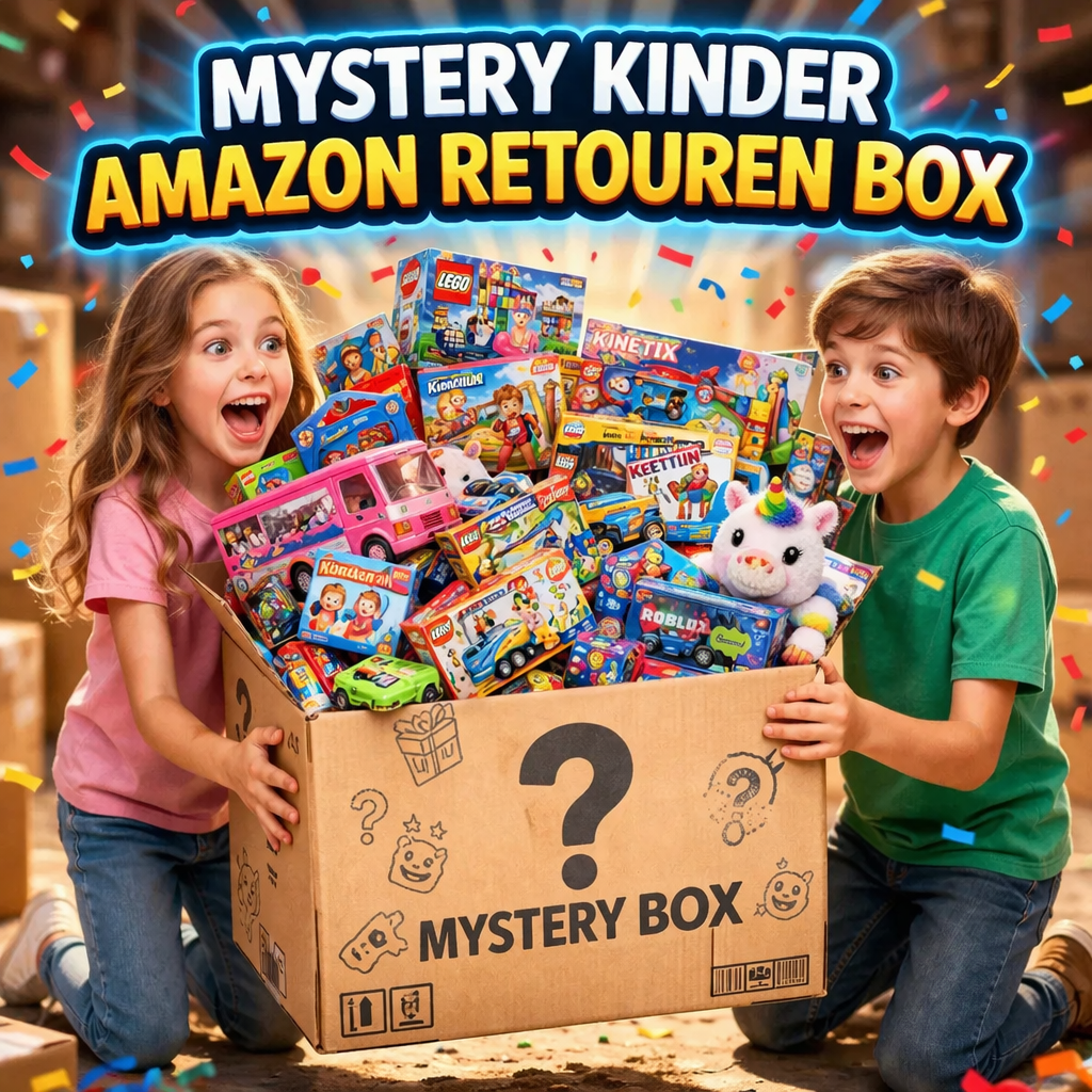 Mystery Kinder Amazon Retouren Box – Geprüfte Spielzeug Box (3–5 Jahre oder ab 6 Jahre)