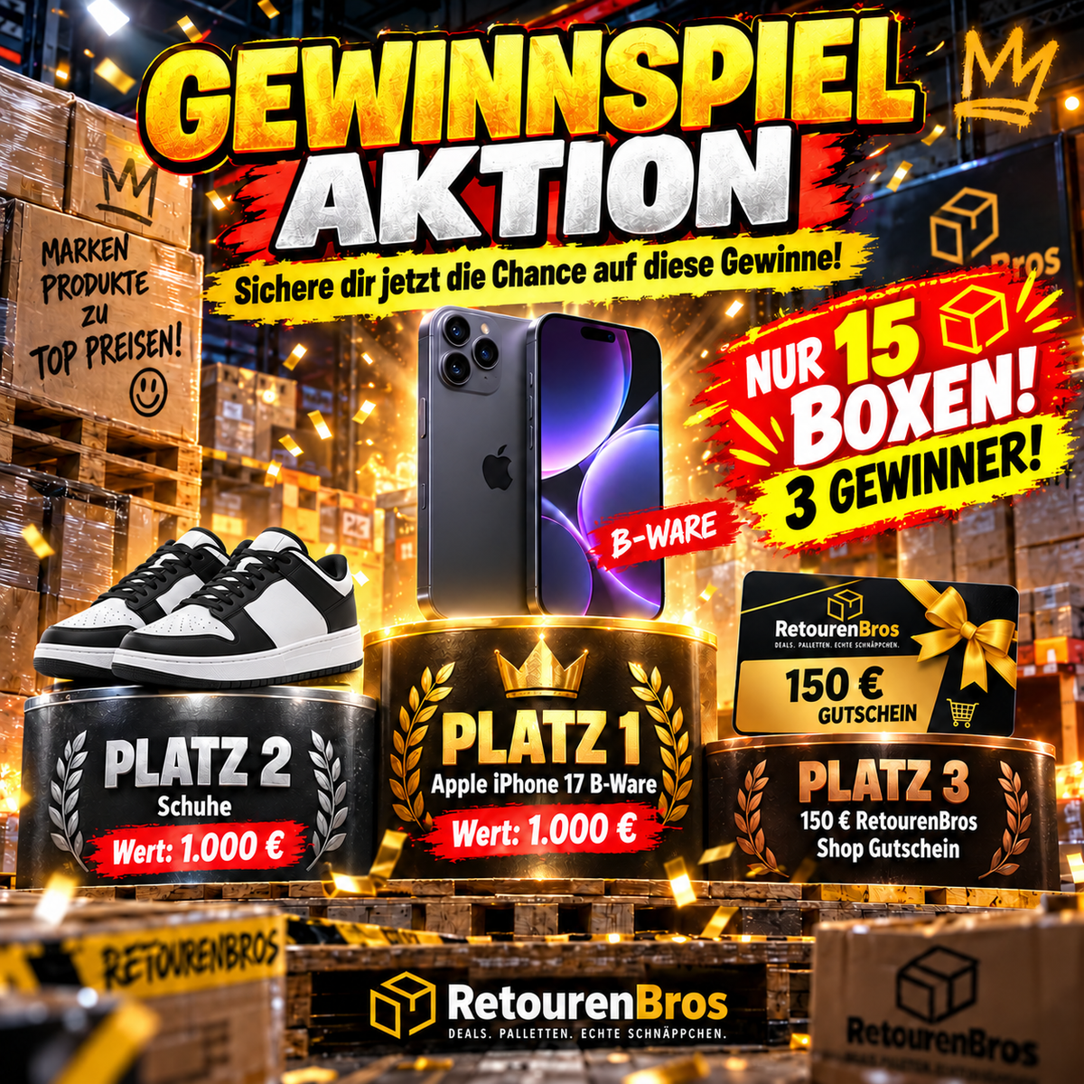RETOURENBROS MEGA-AKTION – NUR 15 BOXEN!