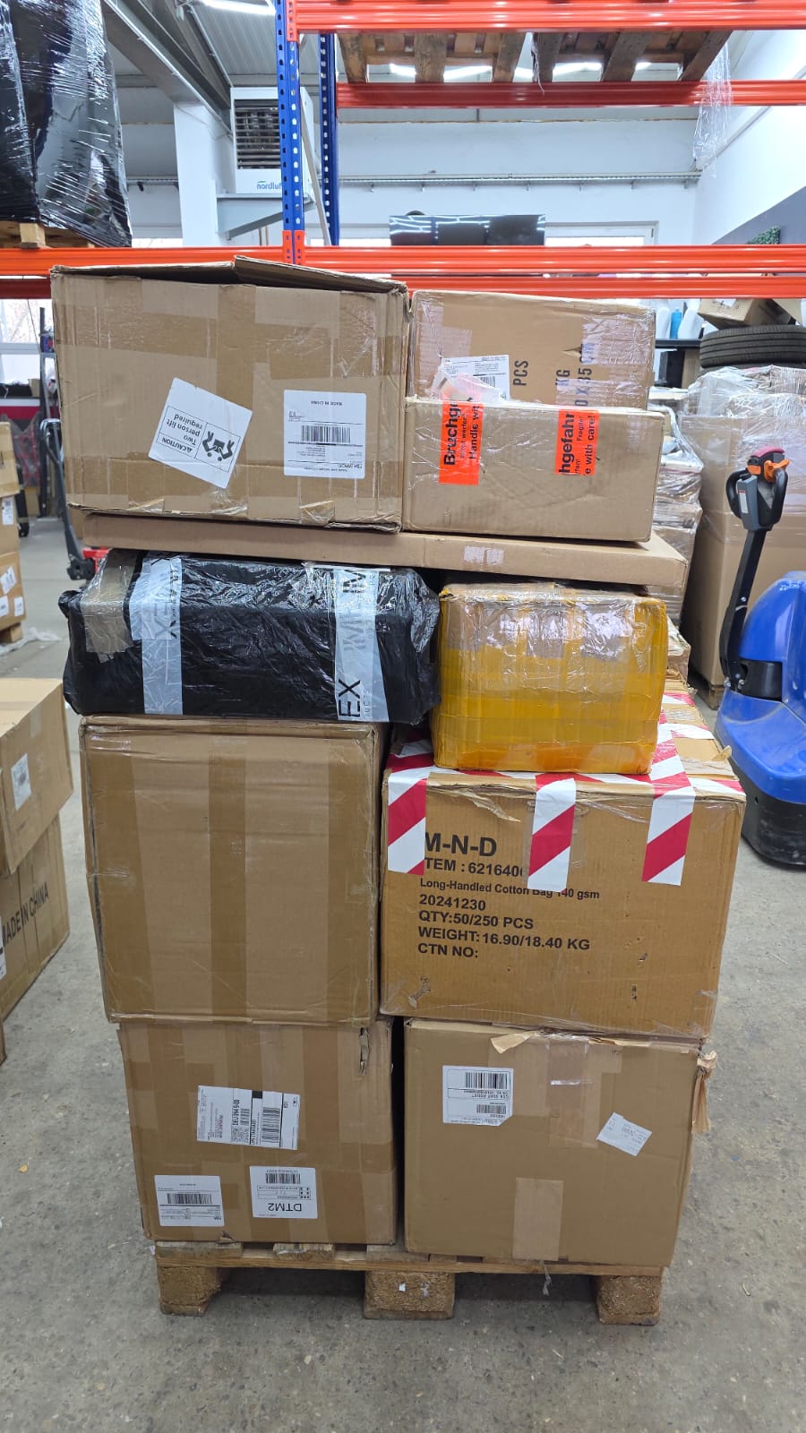 Ungeprüfte Amazon FBA Pakete & Versandpakete Palette + GRATIS SPEDITION - 1902#01