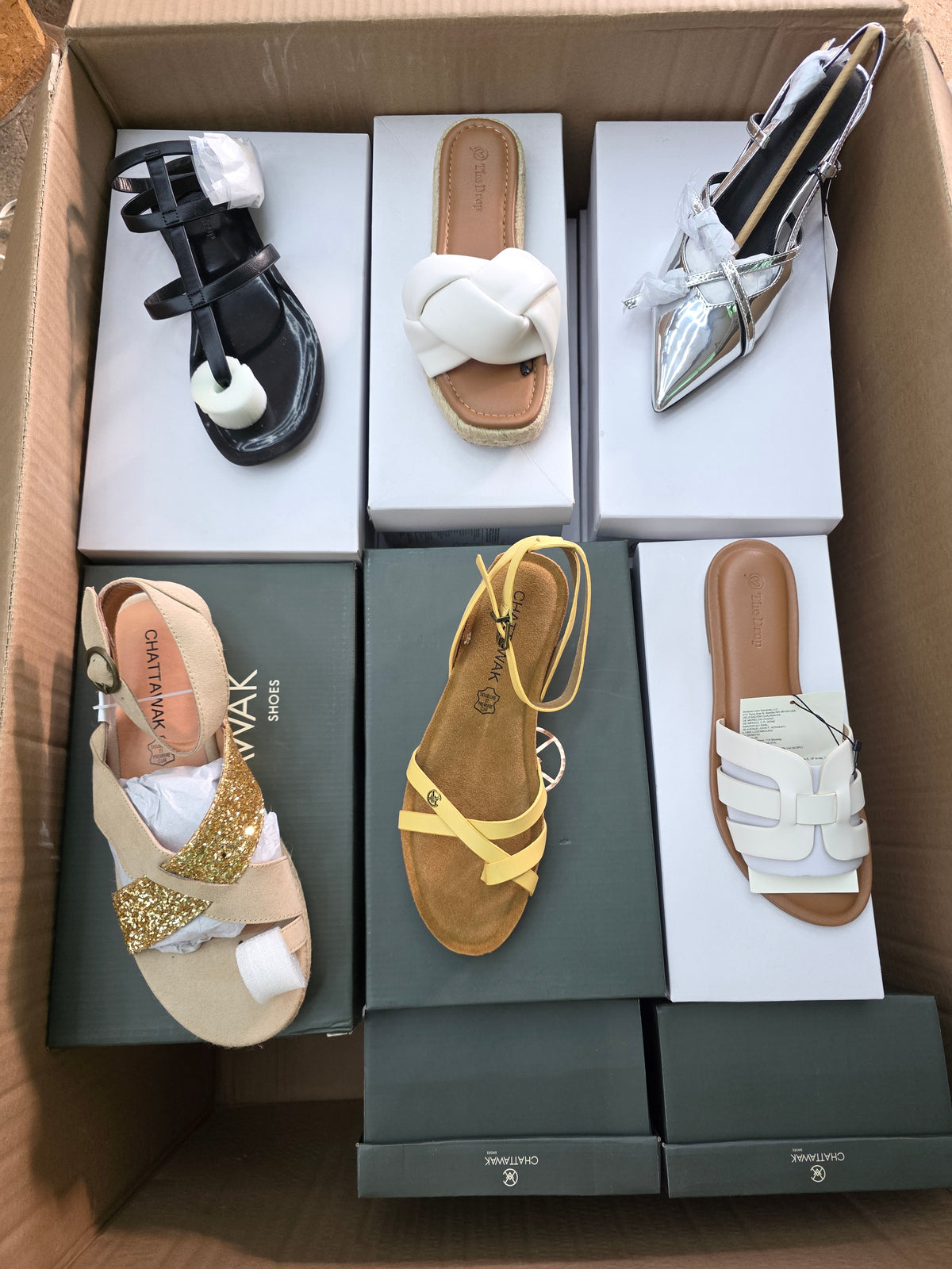 40 Paar Amazon Schuhe (Marke: CHATTAWAK & The Drop)