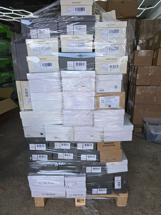 200 Paar Damen Schuhe von Amazon – Neuware | Amazon Essentials, CHATTAWAK & The Drop | B2B Händlerposten - inkl.Versand