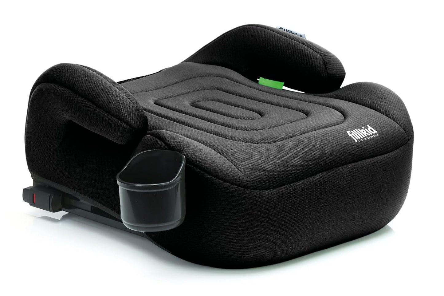 Fillikid Kinder Sitzerhöhung Auto mit Isofix i-Size (126–150 cm) inkl. Flaschenhalter