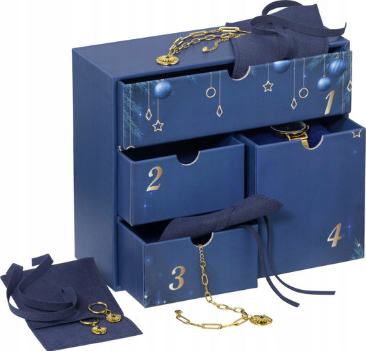 „Aniston Weihnachts-Mini-Adventskalender – 4 Türchen mit Schmuck & Armbanduhr“ UVP 89€
