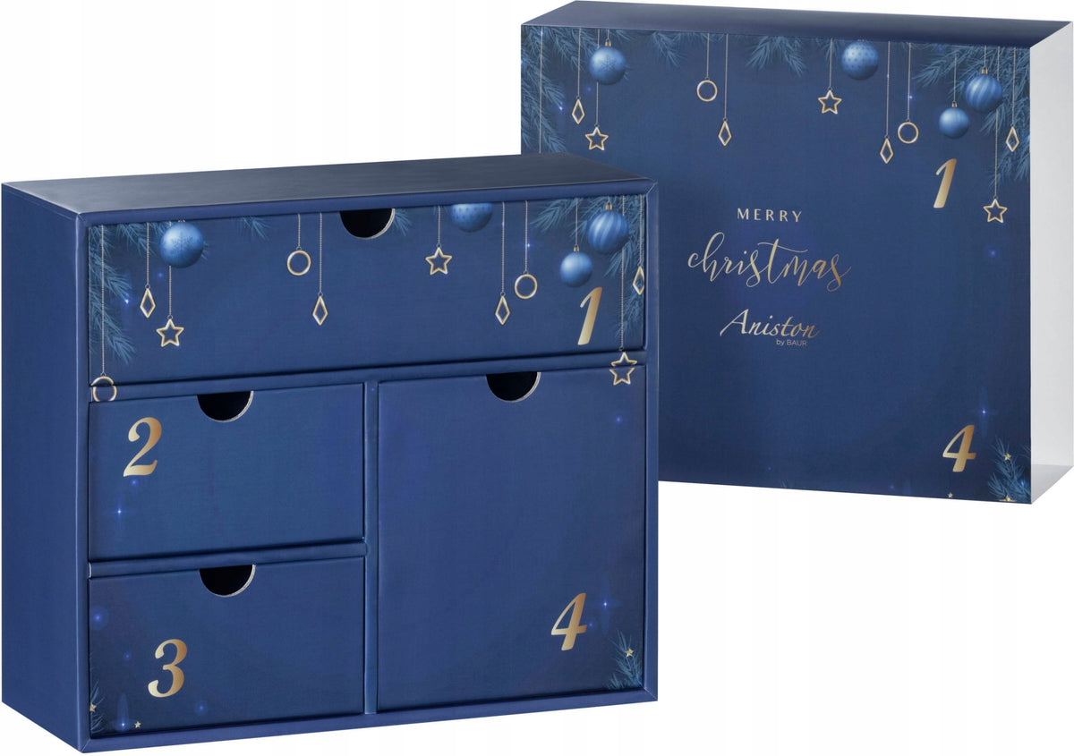„Aniston Weihnachts-Mini-Adventskalender – 4 Türchen mit Schmuck & Armbanduhr“ UVP 89€