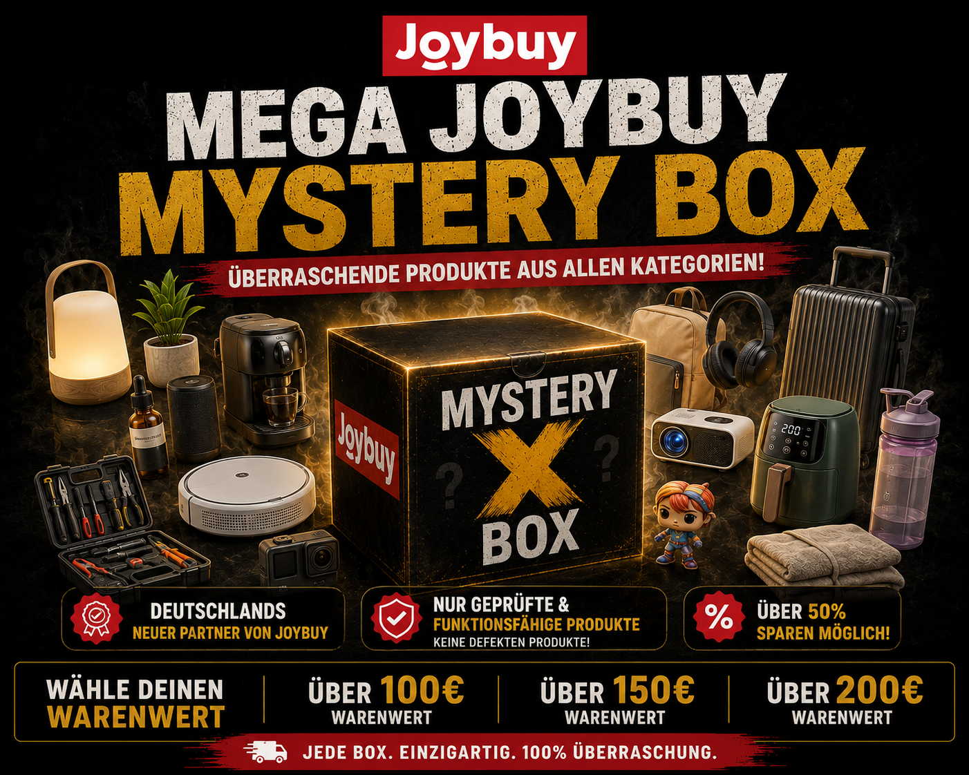 JoyBuy Mystery Box (🔥 "Nur begrenzte Stückzahl verfügbar – solange der Vorrat reicht!" 🔥)