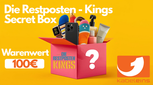 Die Restposten Kings Mystery Box – Neue Produkte für Frau & Mann Warenwert 100€