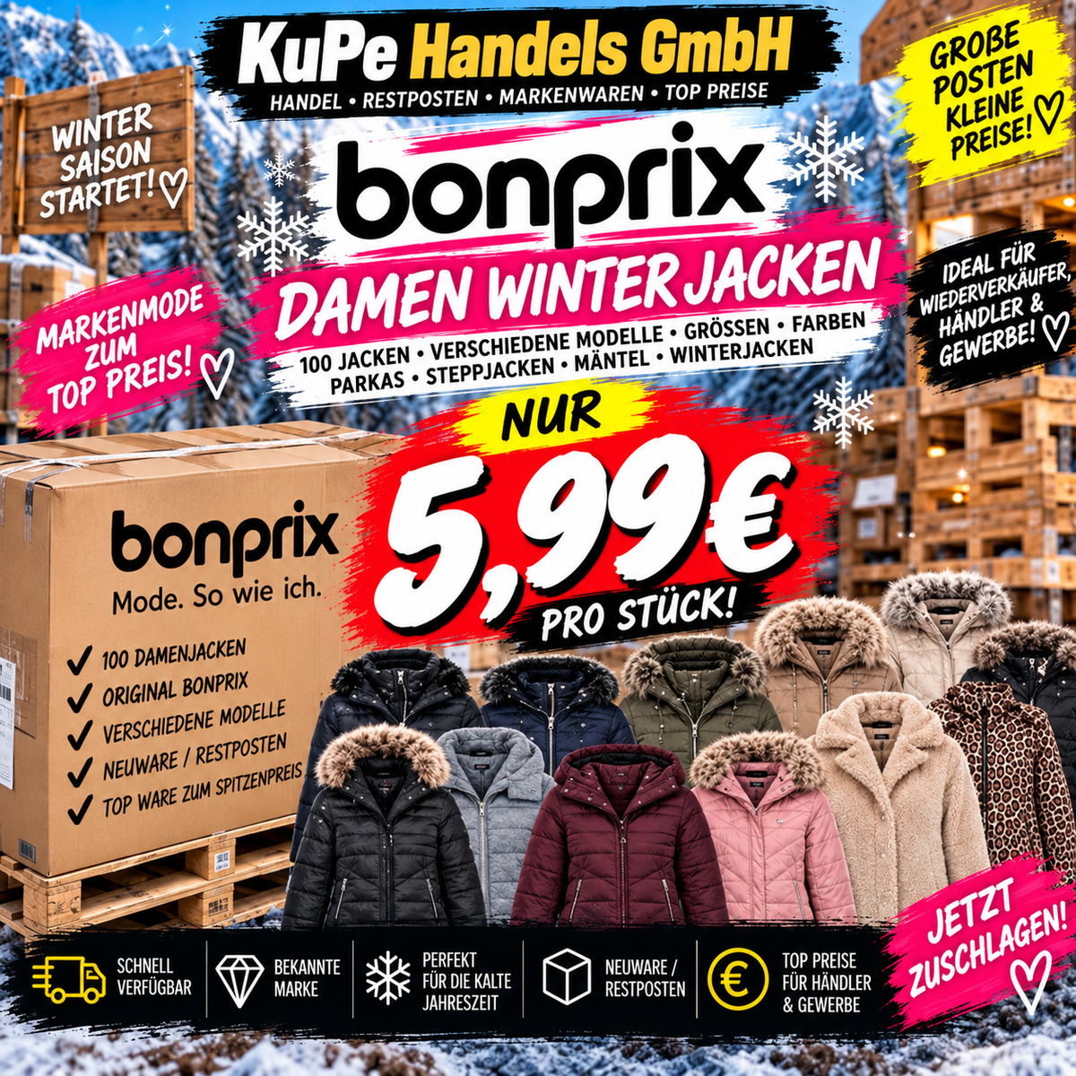 60x Winter Herbst Damen Jacken von Bonprix