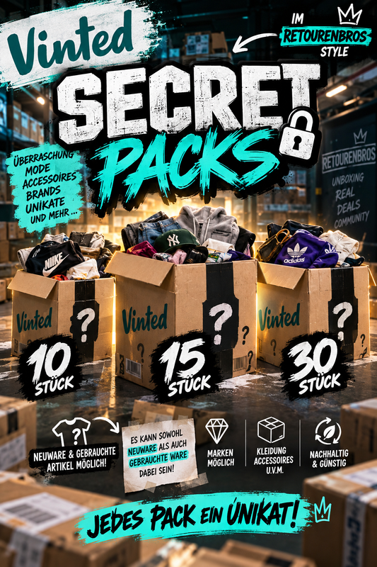 Vinted Secret Packs – Überraschungspakete | 10, 15 oder 30 Stück