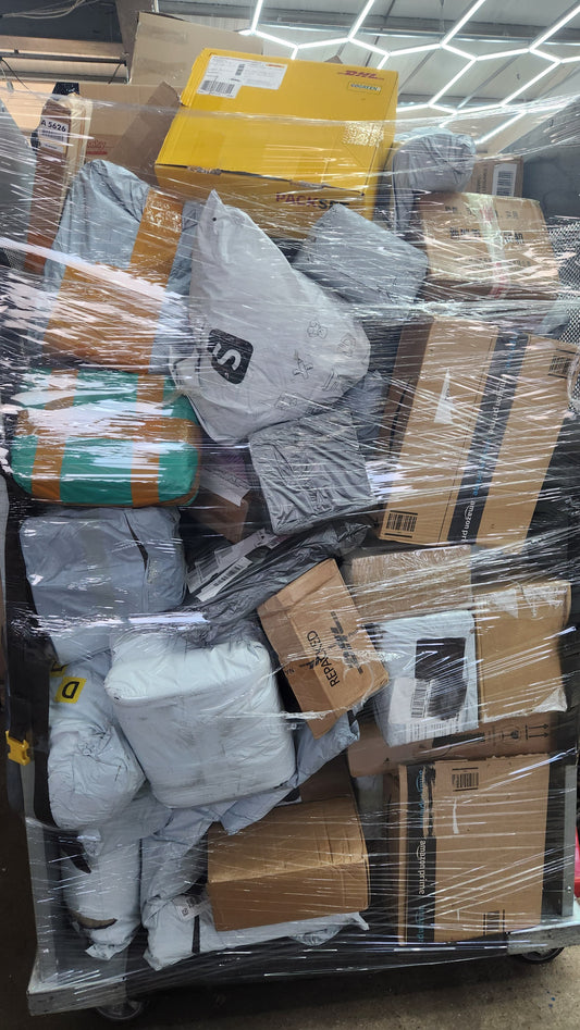 1 Rollwagen Secret Packs  – Ware aus unzustellbaren/Retouren DHL & anderen Paketdiensten + GRATIS Versand