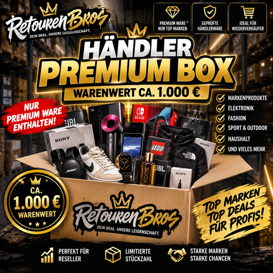 Händler Premium Box – ca. 1.000 € Warenwert | Premium Ware für Wiederverkäufer