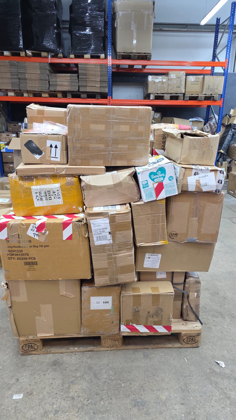 Ungeprüfte Amazon FBA Pakete & Versandpakete Palette + GRATIS SPEDITION - 1902#01