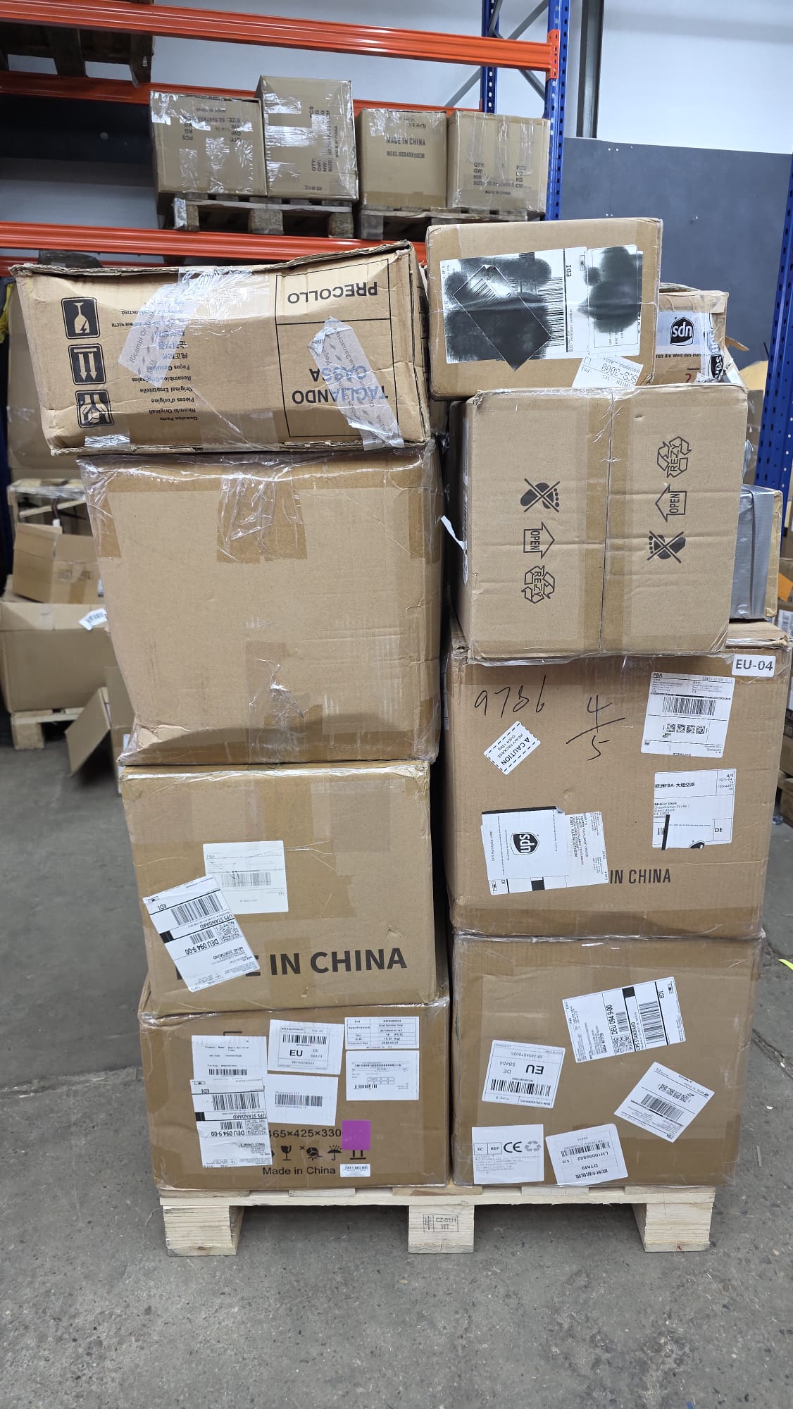 Ungeprüfte Amazon FBA Pakete & Versandpakete Palette  + GRATIS SPEDITION - 1902#02