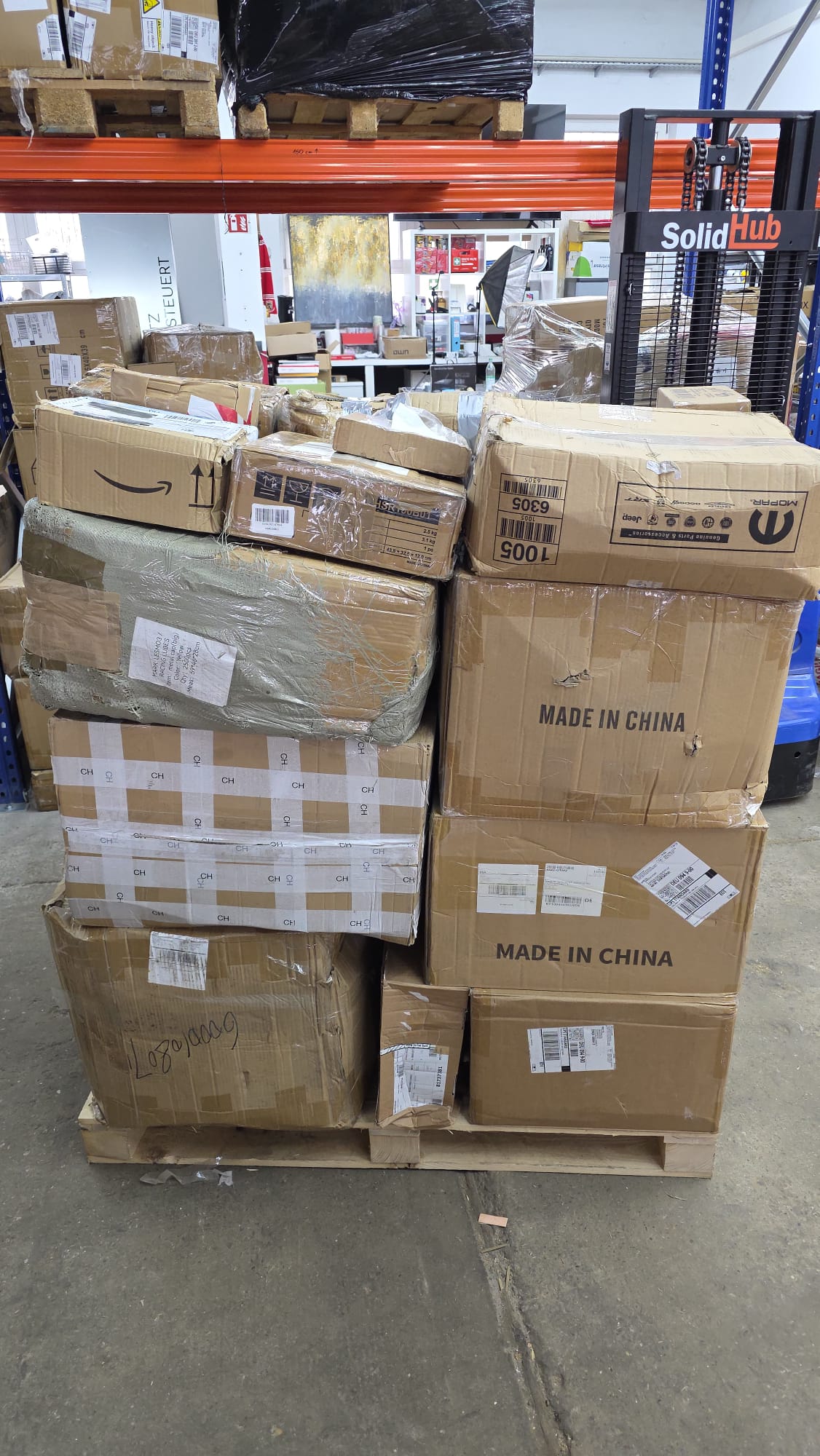 Ungeprüfte Amazon FBA Pakete & Versandpakete Palette  + GRATIS SPEDITION - 1902#02