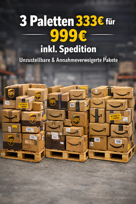 3x Ungeprüfte Amazon & Versandpakete von einem Postdienstleister + GRATIS VERSAND