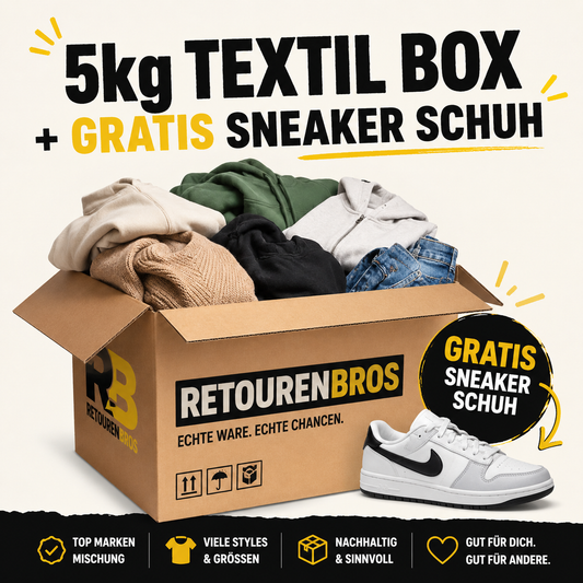 5kg Fashion Textil Box + GRATIS Sneaker Schuh