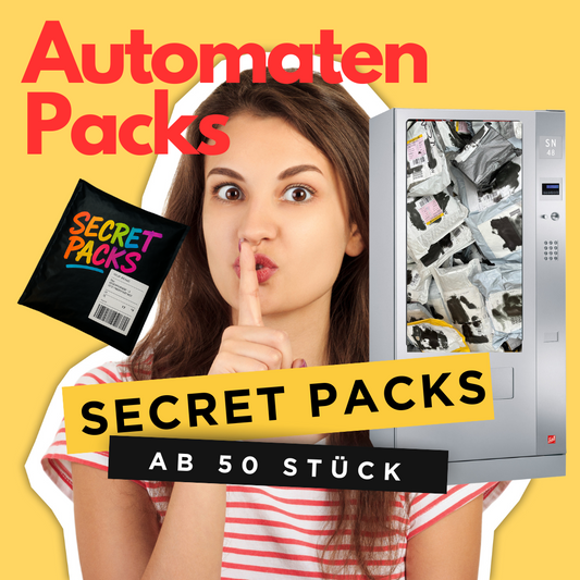 Automaten Secret Packs – Ware aus unzustellbaren/Retouren von der Post aus aller Welt für Automaten