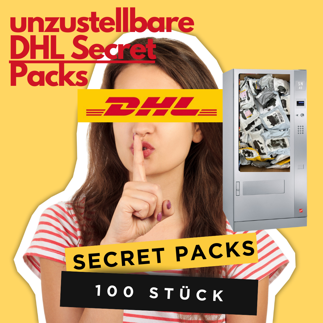 100x Secret Packs – Ware aus unzustellbaren/Retouren DHL,Hermes & anderen Paketdiensten für Automaten