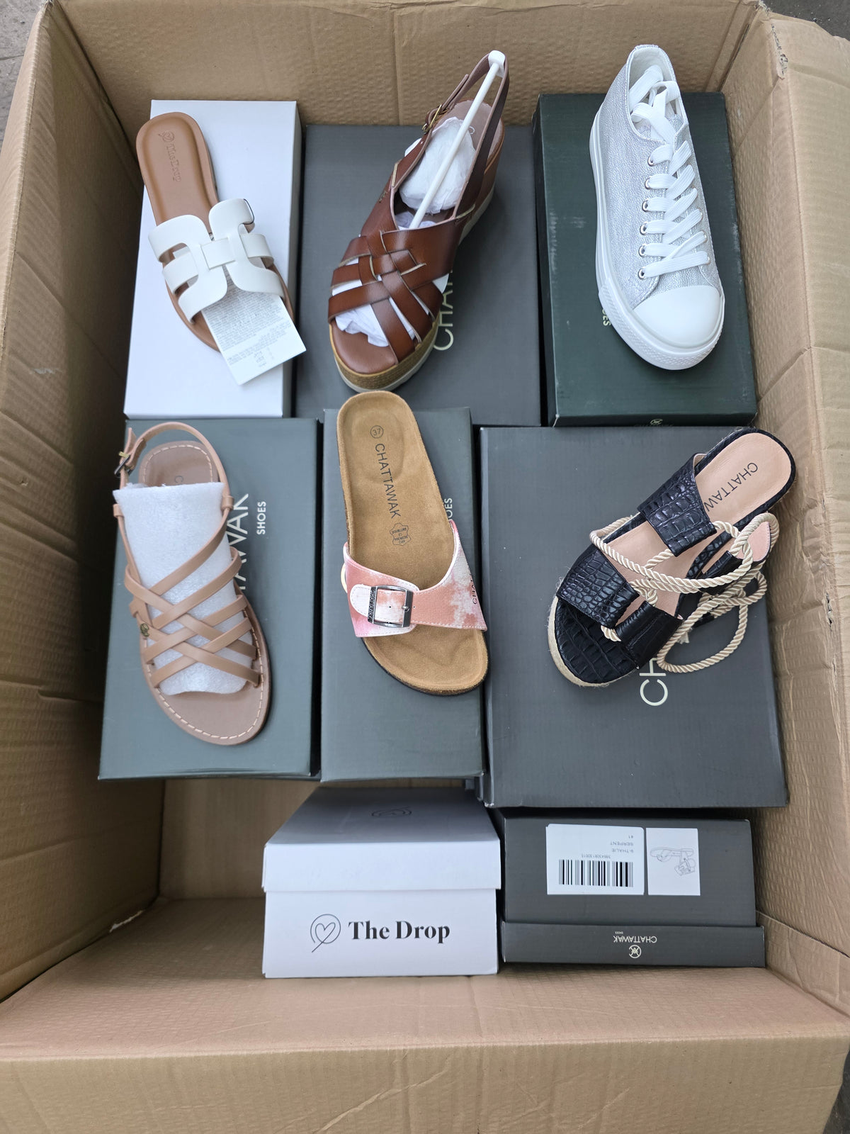 20 Paar Amazon Schuhe (Marke: CHATTAWAK & The Drop)