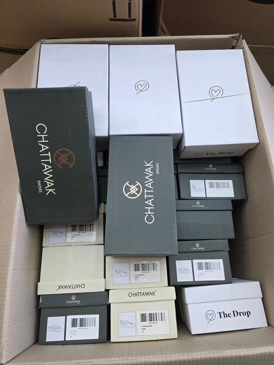 25 Paar Amazon Schuhe (Marke: CHATTAWAK & The Drop)