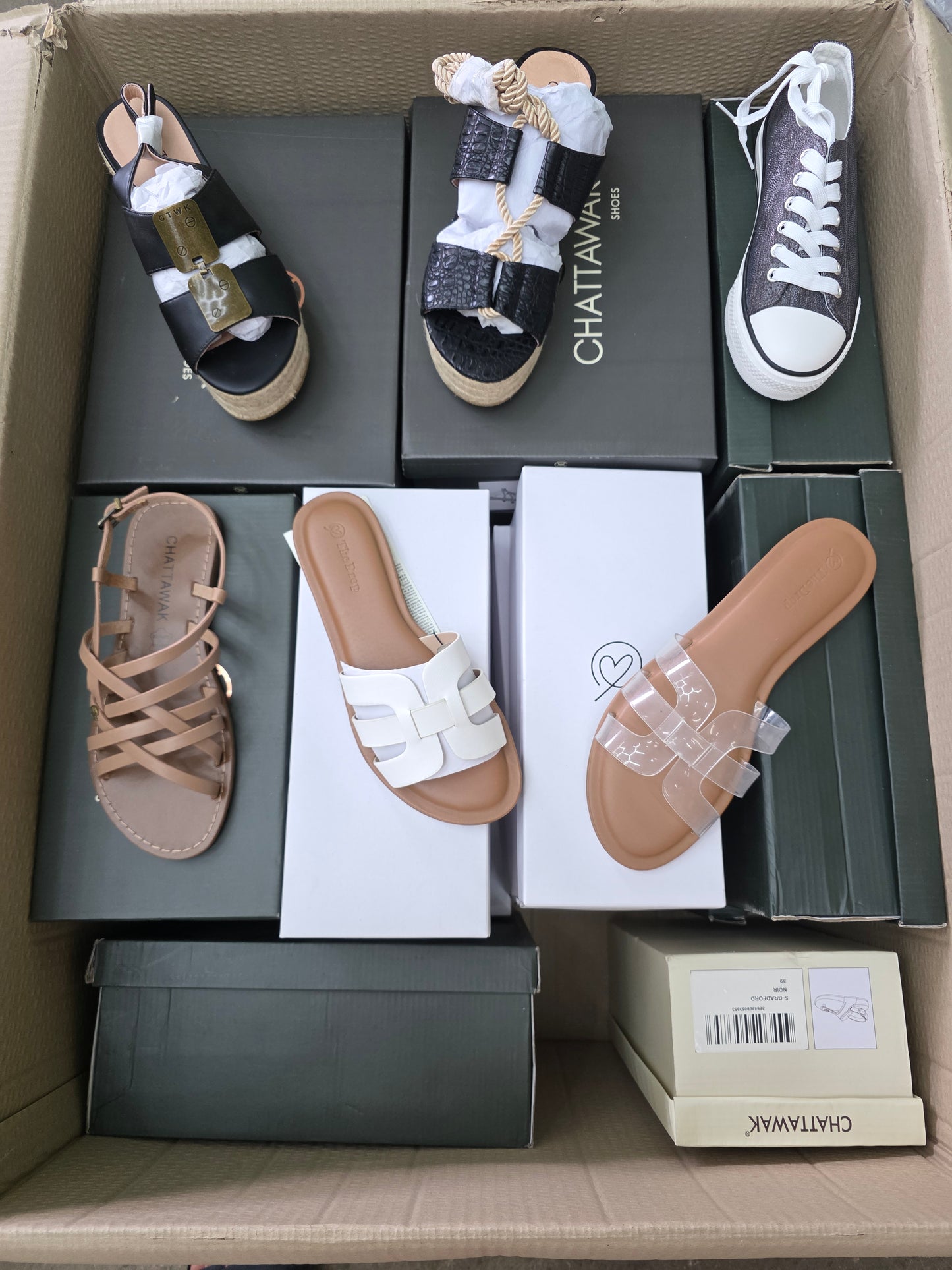 20 Paar Amazon Schuhe (Marke: CHATTAWAK & The Drop)