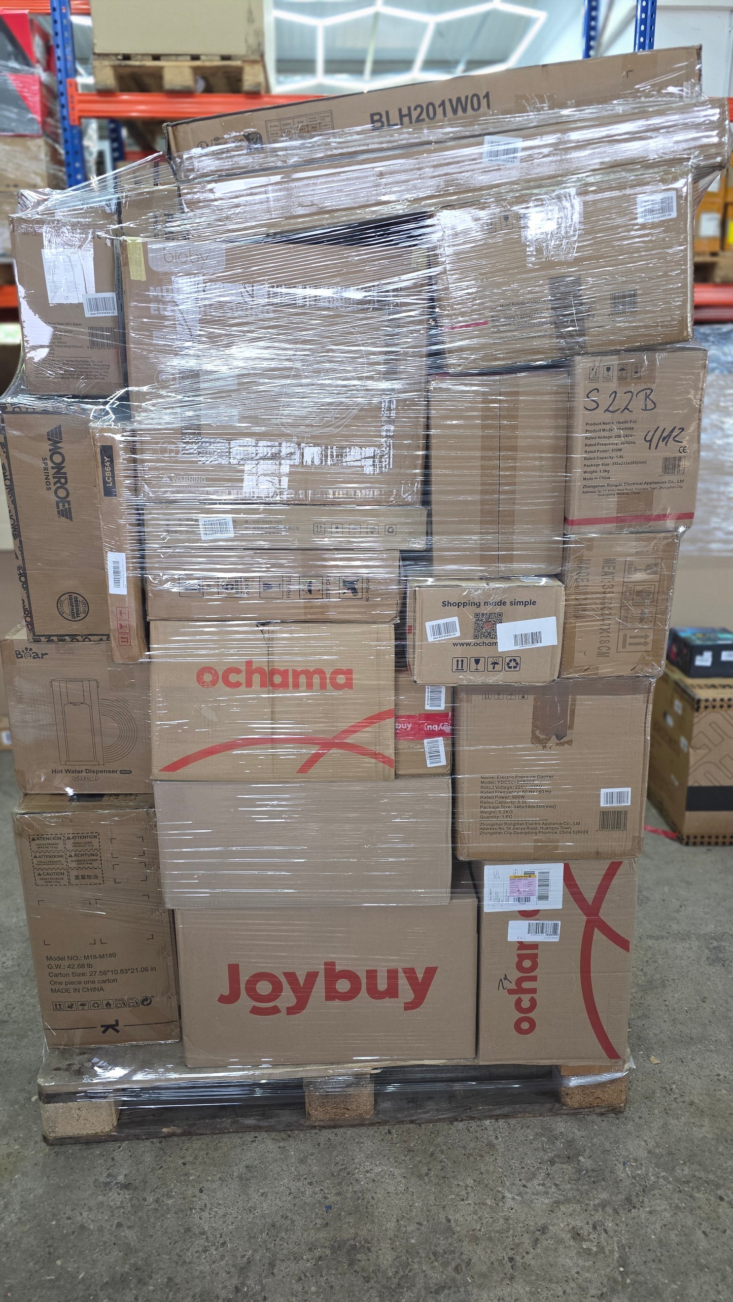 2x Joybuy Retouren Paletten & 2x Flohmarkt Mix Paletten (ungeprüft)  inkl.Versand